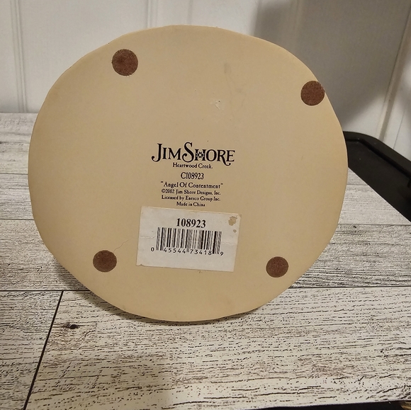 Vintage 2002 Enesco Jim Shore Heartwood Creek Angel of Contentment Figure 9" NWT - Picture 6 of 8